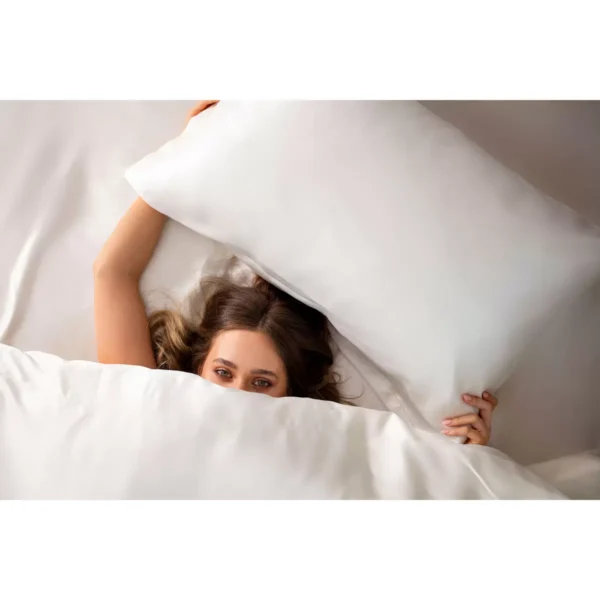 Cocoonzzz 100% Mulberry Silk Ivory Pillowcase - Image 4