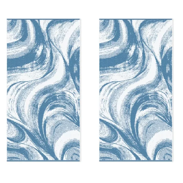 Loftex 100% Cotton Marble Spa Bath Towel - Image 6