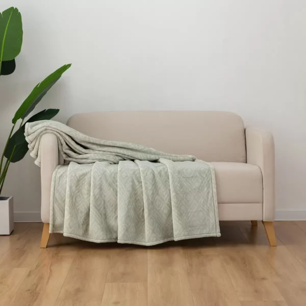 Eco-Friendly Recycled Polyester Throw Blanket – Soft, Reversible & Machine Washable - Image 11