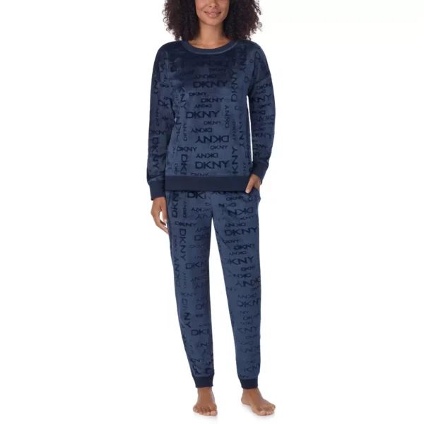 DKNY Women's Fleece Lounge Set - Cozy Loungewear for Home and Errands - Comfort - Image 12
