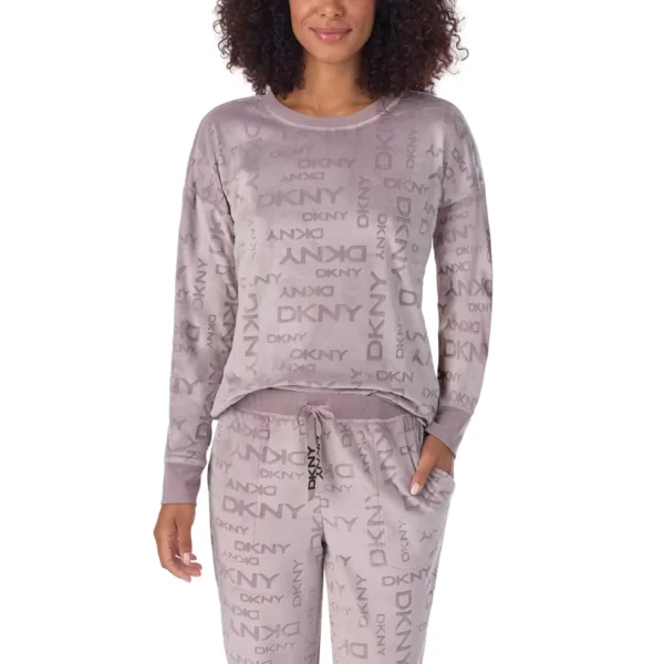 DKNY Women's Fleece Lounge Set - Cozy Loungewear for Home and Errands - Comfort - Image 9