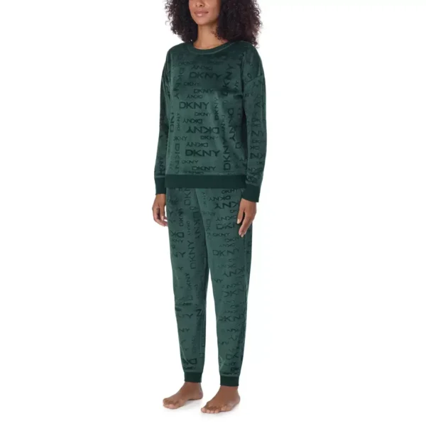 DKNY Women's Fleece Lounge Set - Cozy Loungewear for Home and Errands - Comfort - Image 5