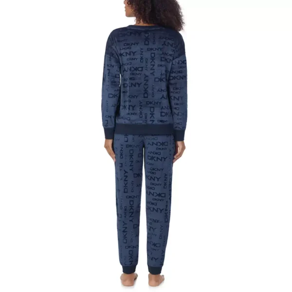 DKNY Women's Fleece Lounge Set - Cozy Loungewear for Home and Errands - Comfort - Image 4