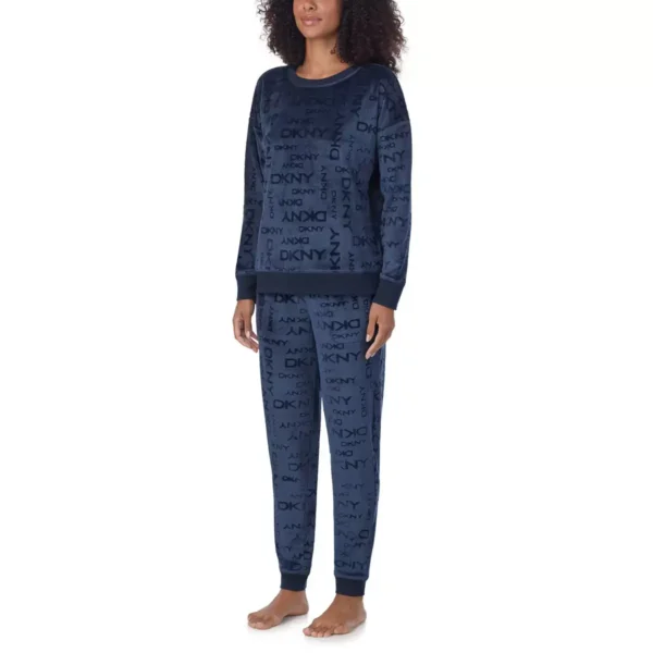 DKNY Women's Fleece Lounge Set - Cozy Loungewear for Home and Errands - Comfort - Image 3