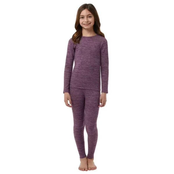 32 Heat Fleece Lined Base Layer - Fitted 2-Piece Set  | Soft Stretch Comfort - Image 4