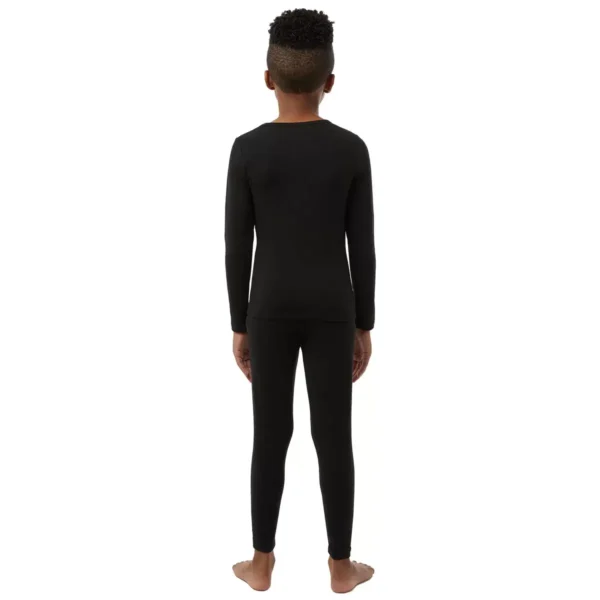 32 Heat Fleece Lined Base Layer - Fitted 2-Piece Set  | Soft Stretch Comfort - Image 3