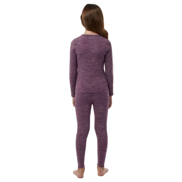 32 Heat Fleece Lined Base Layer - Fitted 2-Piece Set  | Soft Stretch Comfort - Image 2
