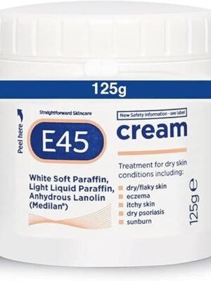 E45 Moisturiser Cream for Dry Skin & Eczema - 125g