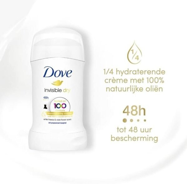 Dove Invisible Dry Anti-Perspirant Deodorant Stick | 48-Hour Protection & No White Marks - Image 4