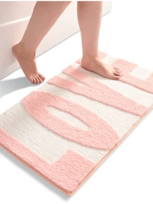 QJHOMO Pink Bath Mat - Luxury and Functionality for Your Bathroom