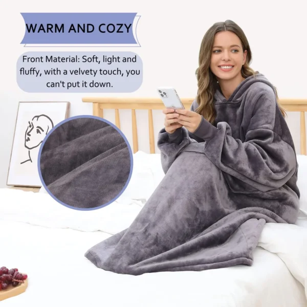 FUSSEDA Oversized Wearable Blanket Sweatshirt - Image 4