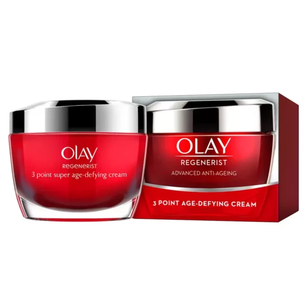Olay Regenerist 3 Point Day Cream - Anti-Aging Moisturiser with Vitamin B3 & Peptides, 2 x 50ml - Image 6