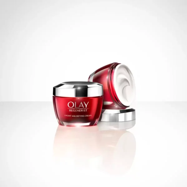 Olay Regenerist 3 Point Day Cream - Anti-Aging Moisturiser with Vitamin B3 & Peptides, 2 x 50ml - Image 5