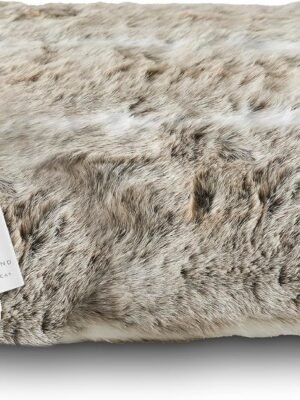 Dreamland Relaxwell Deluxe Faux Fur Heated Throw | Fast-Heating & Energy Efficient