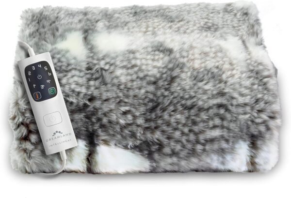 Dreamland Relaxwell Deluxe Fallow Deer Faux Fur Heated Throw | Fast Heat & Energy Efficient - Image 4