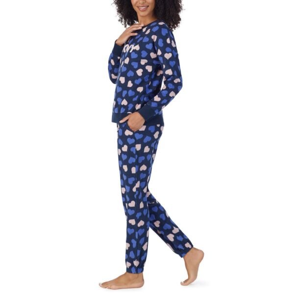 Style with the DKNY Ladies Fleece Lounge Set Lady Long Sleeve - Image 2
