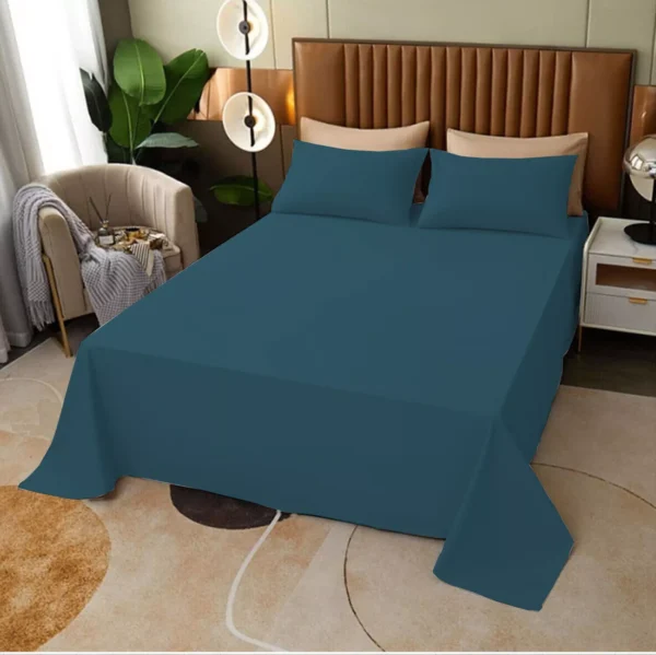 Plain Dyed Flat Bed Sheets – Soft, Durable, and Stylish Poly Cotton Bedding