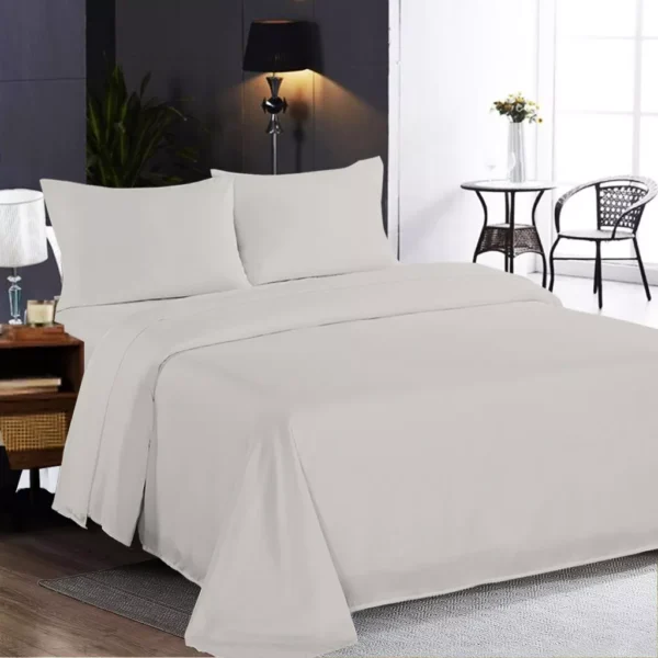 Plain Dyed Flat Bed Sheets – Soft, Durable, and Stylish Poly Cotton Bedding - Image 3