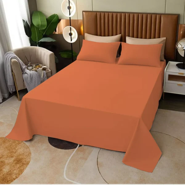 Plain Dyed Flat Bed Sheets – Soft, Durable, and Stylish Poly Cotton Bedding - Image 4