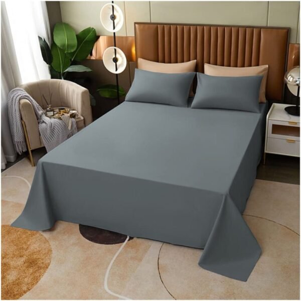 Plain Dyed Flat Bed Sheets – Soft, Breathable, and Durable Poly Cotton Bedding - Image 2