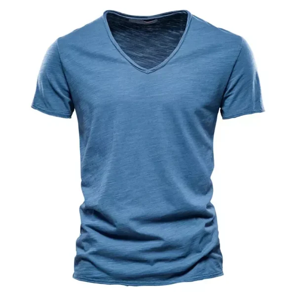 Short Sleeve Cotton Summer T Shirt - Image 2