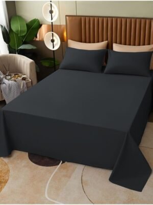 Plain Dyed Flat Bed Sheets – Soft, Breathable, and Durable Poly Cotton Bedding