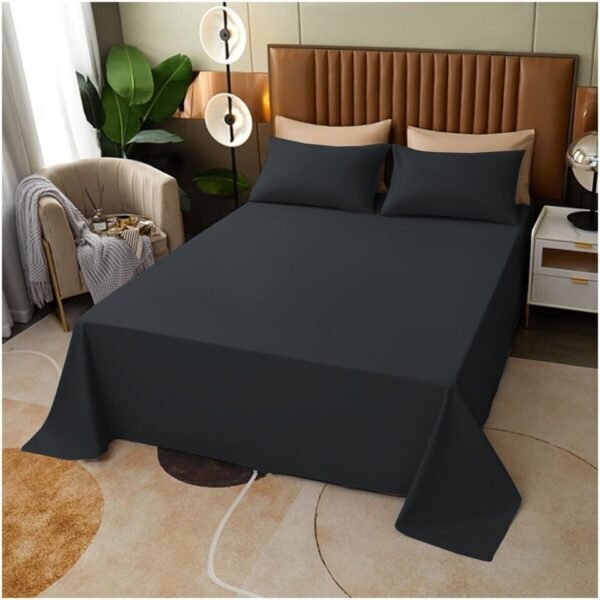 Plain Dyed Flat Bed Sheets – Soft, Breathable, and Durable Poly Cotton Bedding