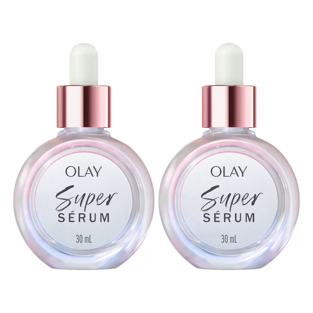 Olay Super Serum 5-in-1 Face Serum – 2 x 30ml | Niacinamide, Vitamin C, AHA + Collagen Peptide