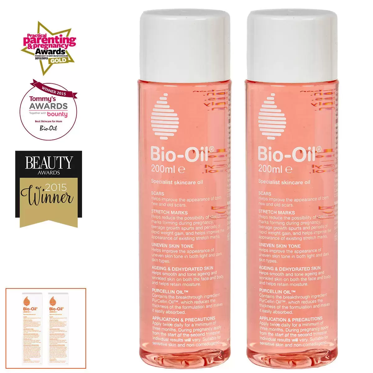 Bio-Oil Skincare 2 x 200ml – Scar & Stretch Mark Specialist