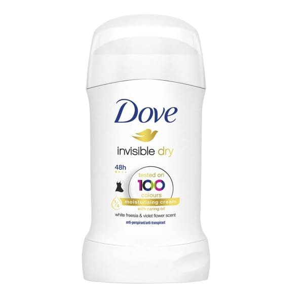 Dove Invisible Dry Anti-Perspirant Deodorant Stick | 48-Hour Protection & No White Marks