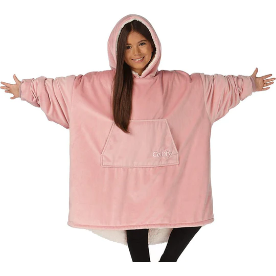 The Original Blush Wearable Blanket for Kids – Cozy, Oversized Comfort in a Dreamy Pink