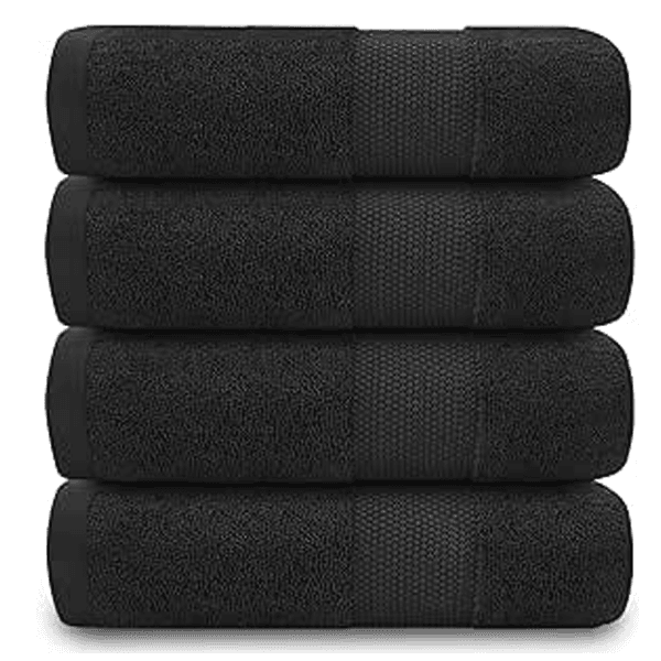 Luxury Egyptian Cotton Extra Large & Super Soft Towels Dark Cozy